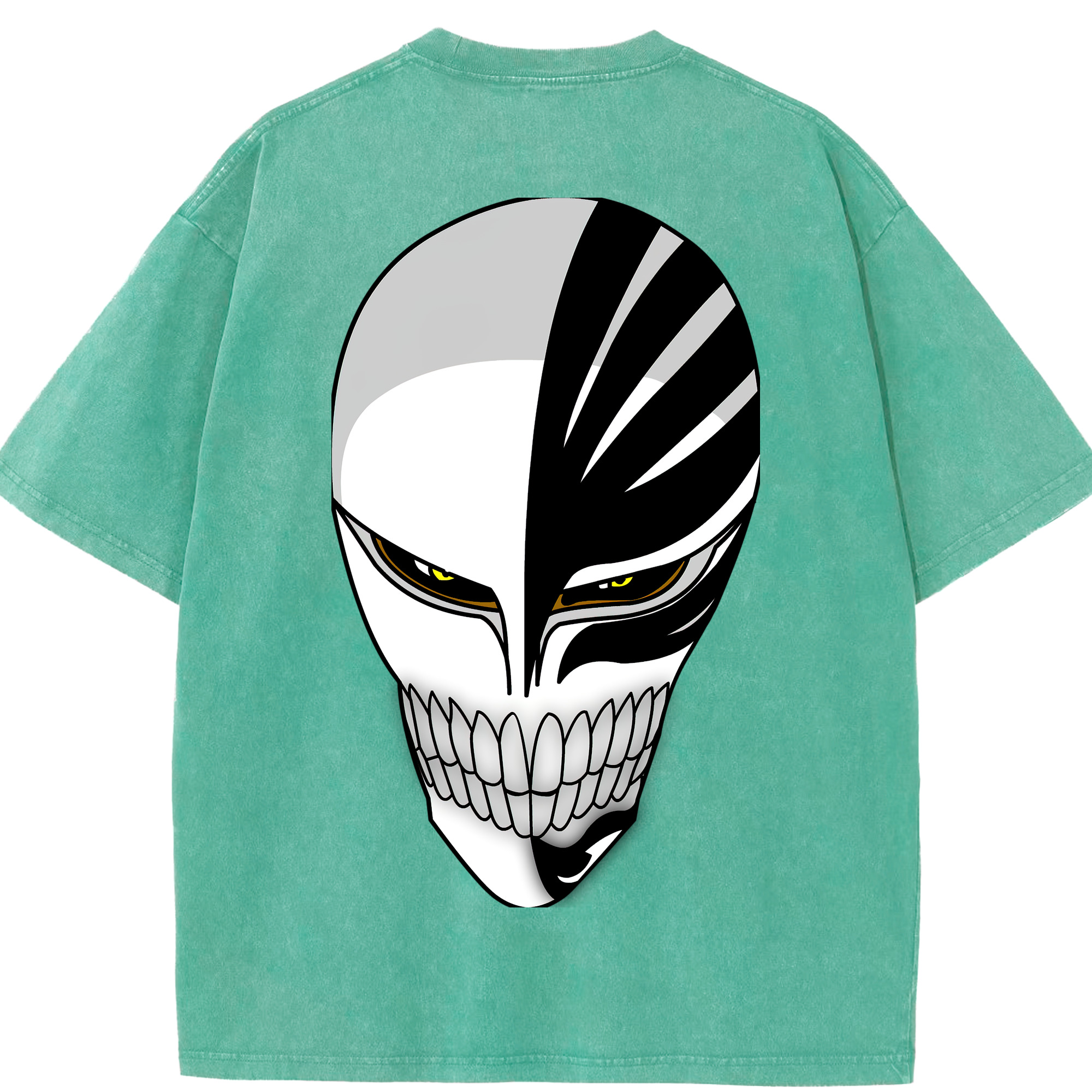 （画像用） ブリーチ 黒崎一護（くろさき いちご）BLEACH Kurosaki Ichigo 綿100% ヴィンテージ風 半袖Tシャツ（背面プリント）